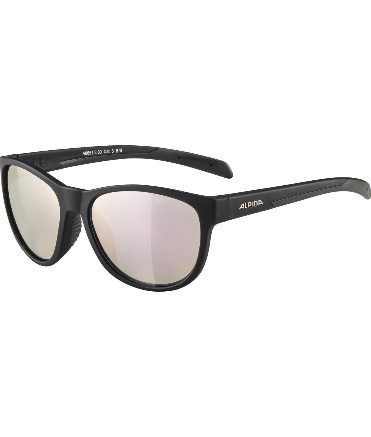 ALPINA Unisex - Adulti, NACAN III occhiali da sole, black matt/black, One Size